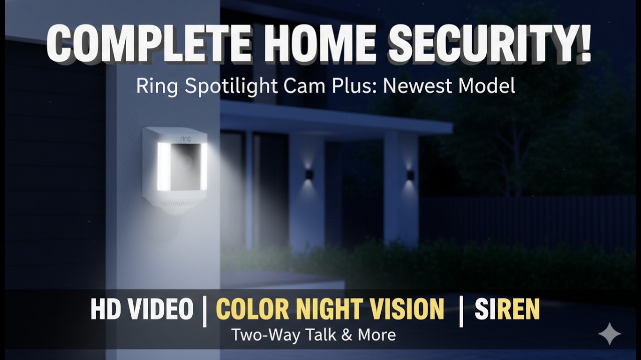 Ring Spotlight Cam Plus (Battery) Review &ndash; HD Security With Lights, Siren & Alexa!