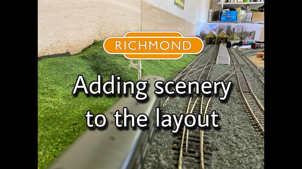 Making scenery, adding grass to a hillside