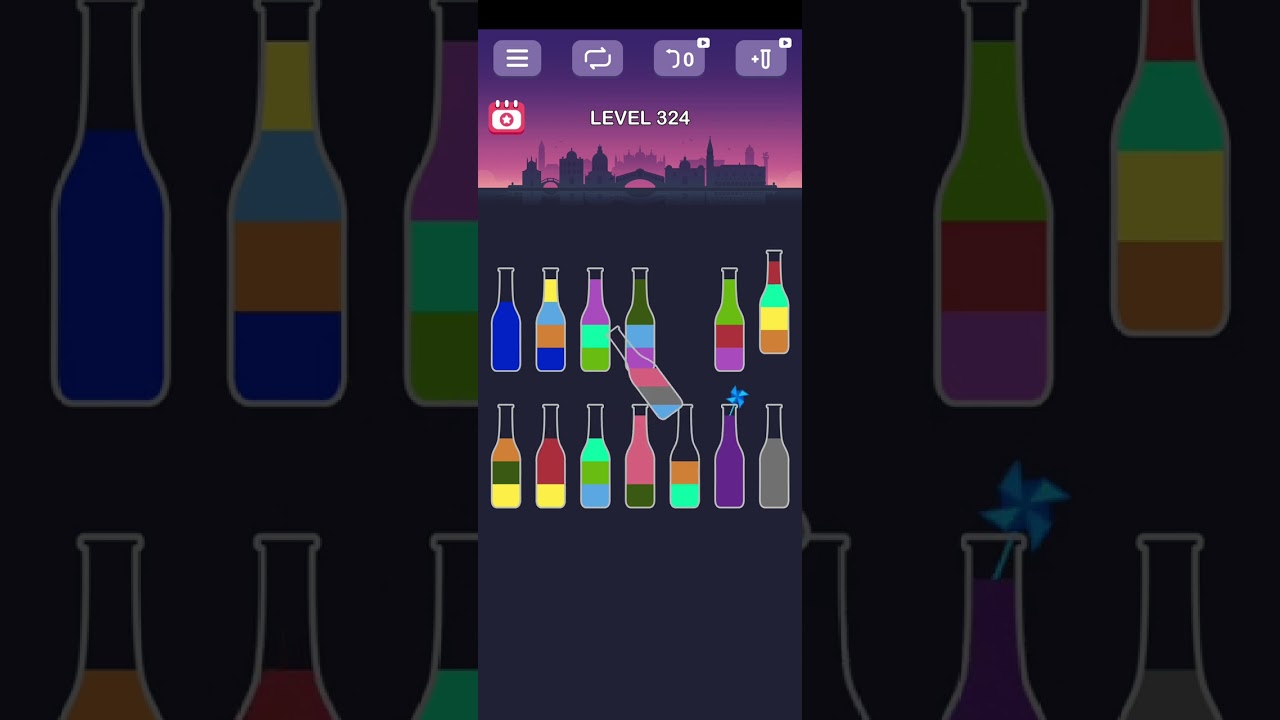 Water Sort Puzzle Game Level 324 | Water Sort Puzzle | Color Sorting Game | Gaming Shortcuts |