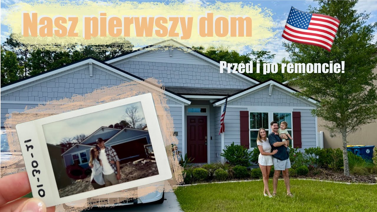 To był nasz pierwszy dom! ❤️ Zobacz metamorfozę naszego domu na Florydzie 🏡 House tour