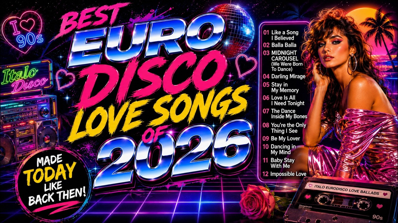 BEST EURO DISCO LOVE SONGS OF 2026 / Romantic Dance Hits | 4K Vizualizer / Eurodance