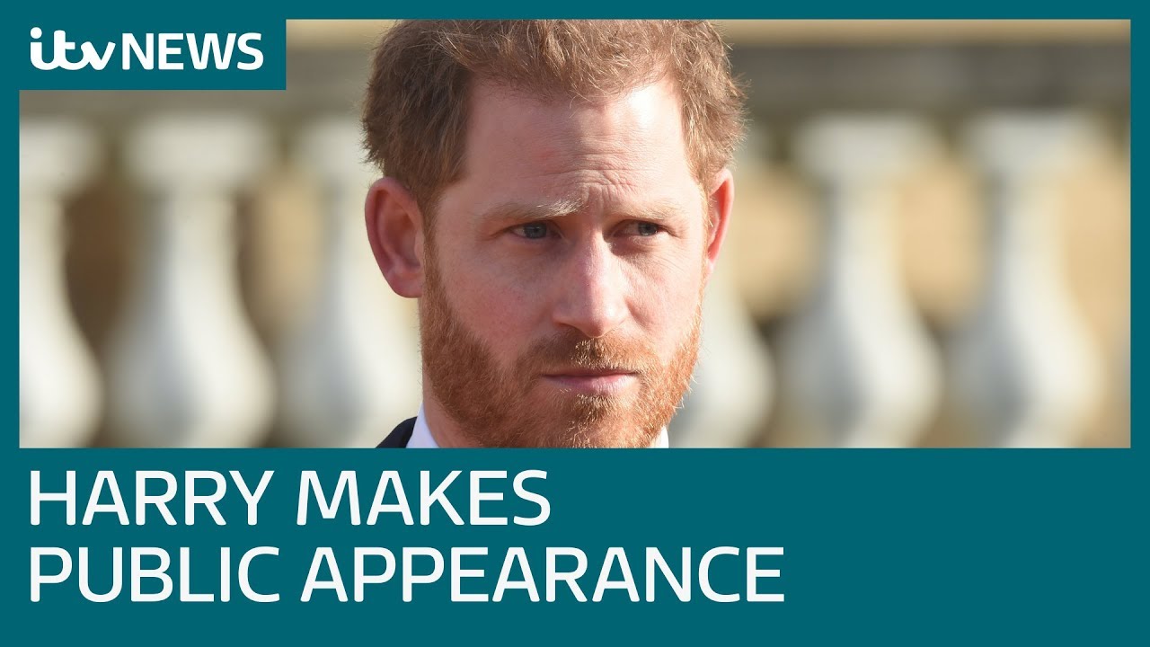 Prince Harry makes first public appearance since royal crisis | ITV News