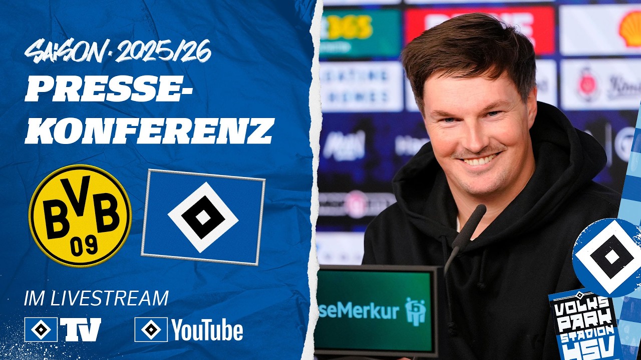 RE-LIVE: PRESSEKONFERENZ MIT MERLIN POLZIN | BVB vs. HSV