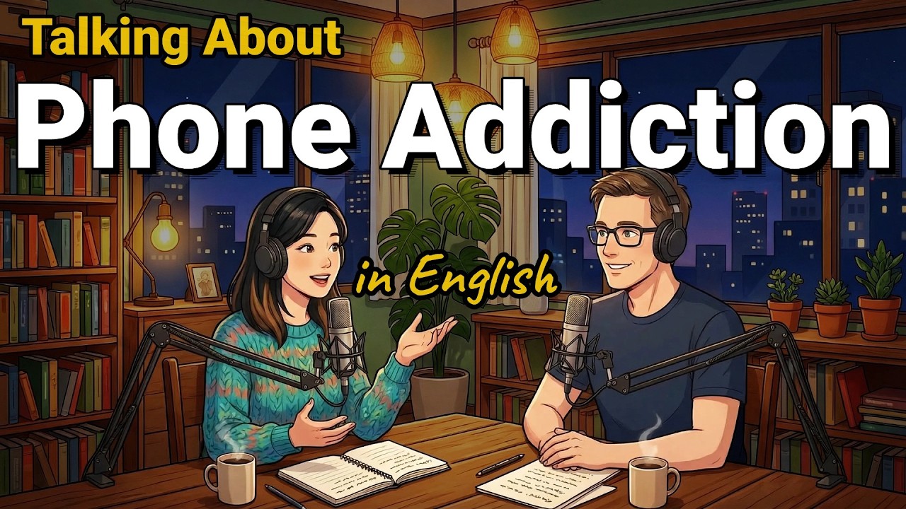 How to Talk About Phone Addiction in English | English Conversation Practice | English Podcast