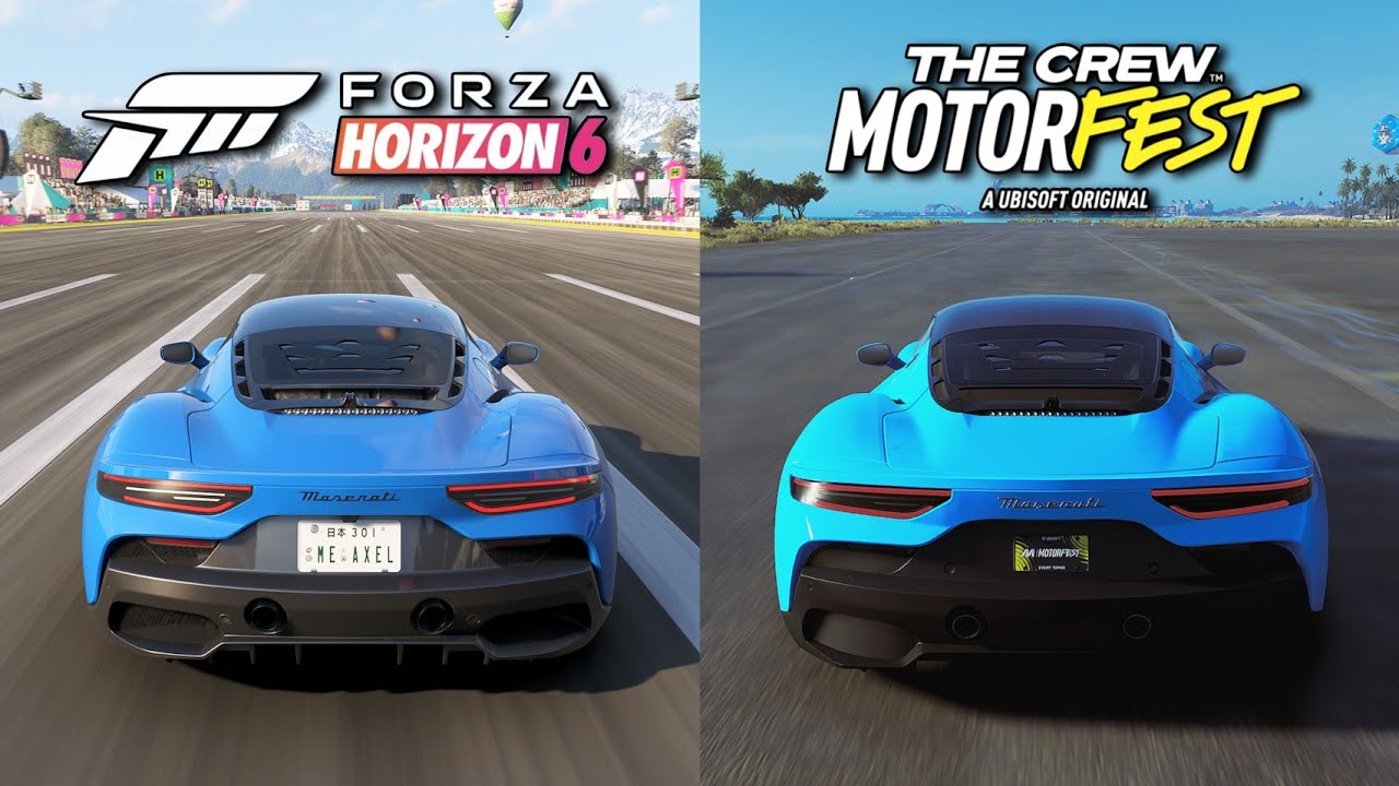 Forza Horizon 6 vs The Crew Motorfest - Maserati MC20 Sound Comparison