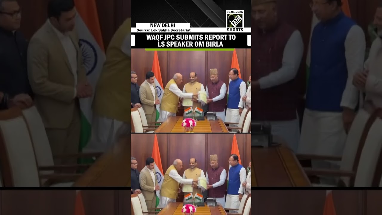 Waqf JPC members submit report to LS Speaker OM Birla following conclusion of meetingss