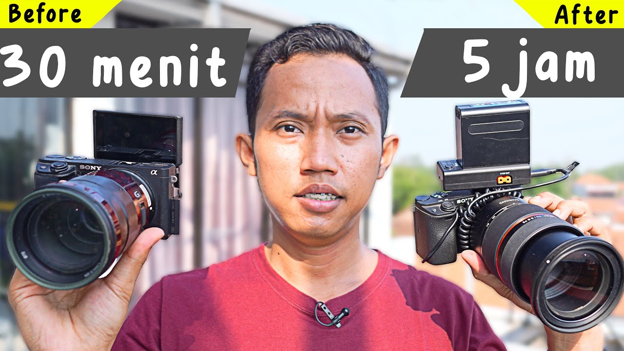 UPGRADE BATERAI KAMERA SONY A6400 !! AWET SAMPE 5 JAM LEBIH !! DUMMY BATERE NP-FW50 ULANZI RIG