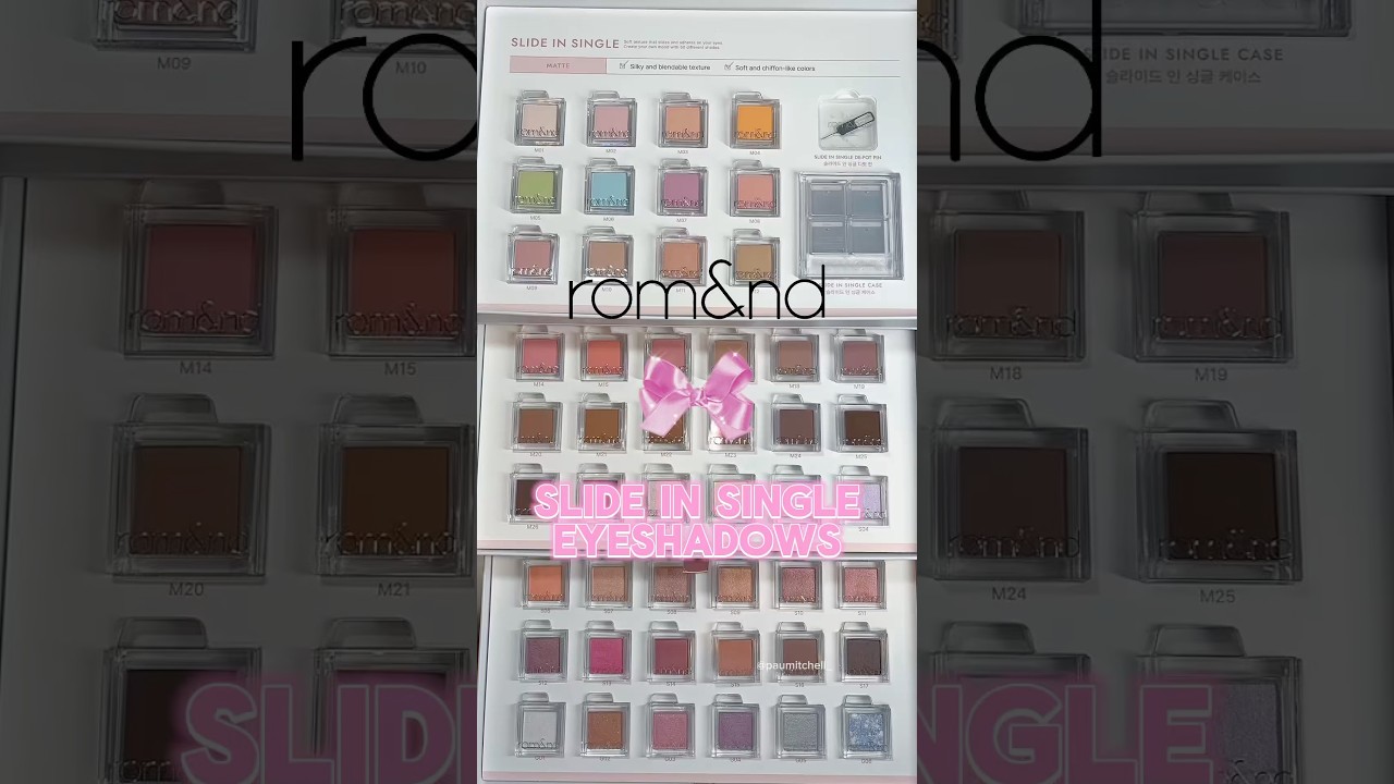 Rom&nd’s NEW single eyeshadows 😍🩷 