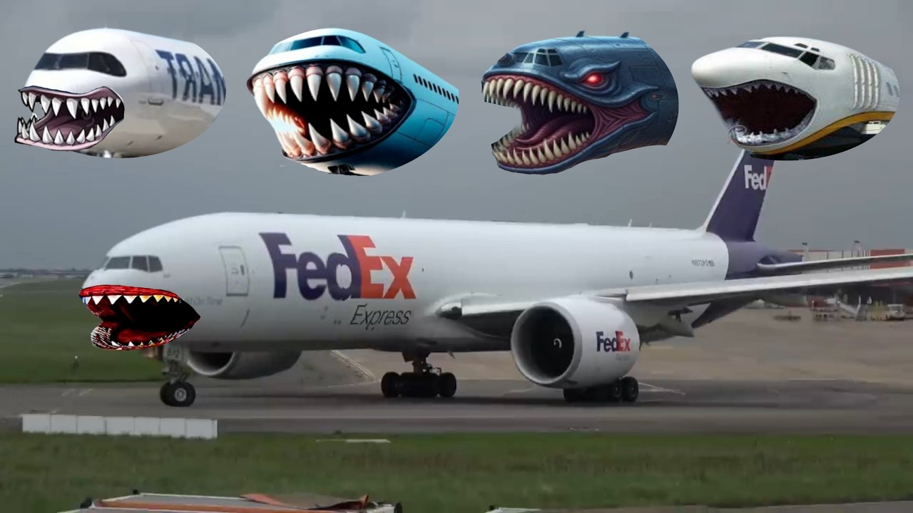 Tebak Gambar Monster Pesawat | Mencocokan Gambar Pesawat Terbang | Wrong Heads Airplane