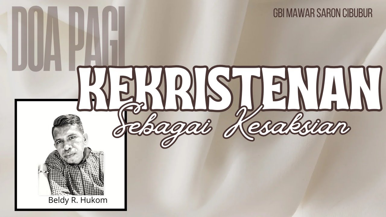 Kekristenan Sebagai Kesaksian | Beldy R Hukom
