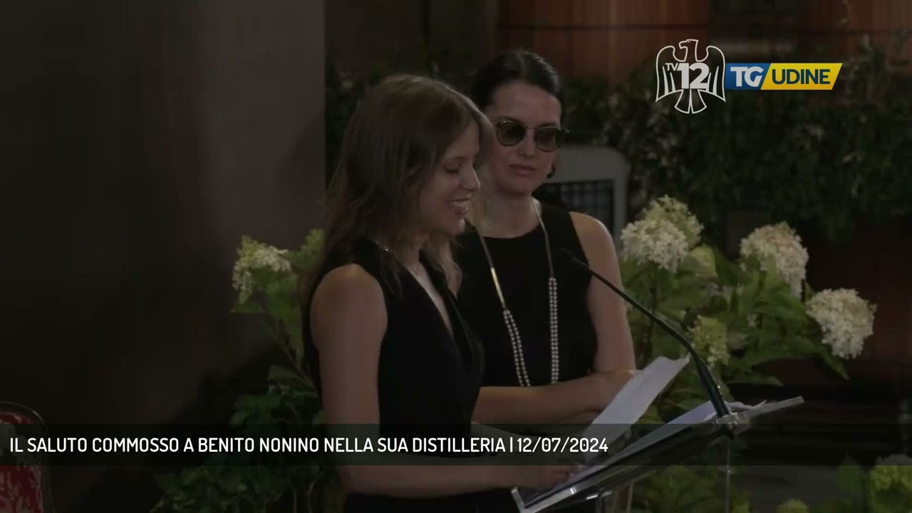 IL SALUTO COMMOSSO A BENITO NONINO NELLA SUA DISTILLERIA | 12/07/2024