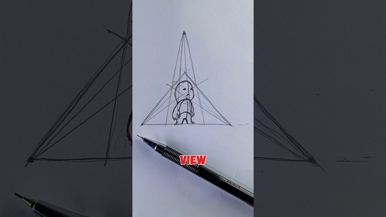 How to Draw 3-Point Perspective: Pro Tips for Dynamic Scenes #art #drawing #foryou #tutorial #draw