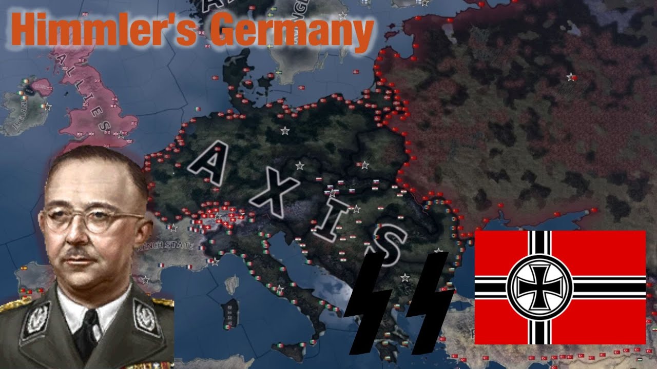 What if Himmler ruled the Germany in World War II-Hoi4 Timelapse