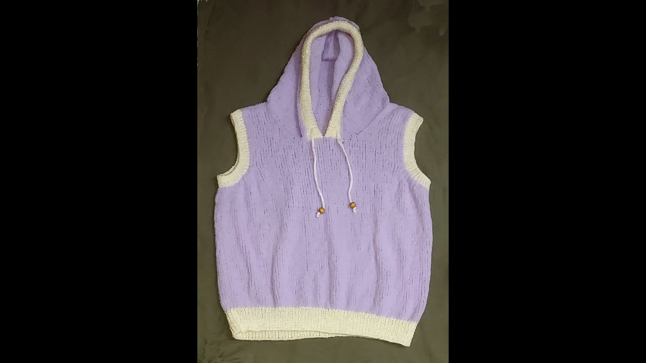 DIY蘇菲的編織~~(N106-1)連帽背心【Hooded Vest】**(織圖分享)