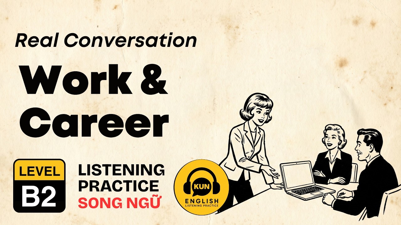 B2 English Listening Practice – Work & Career: Real Conversations at Work