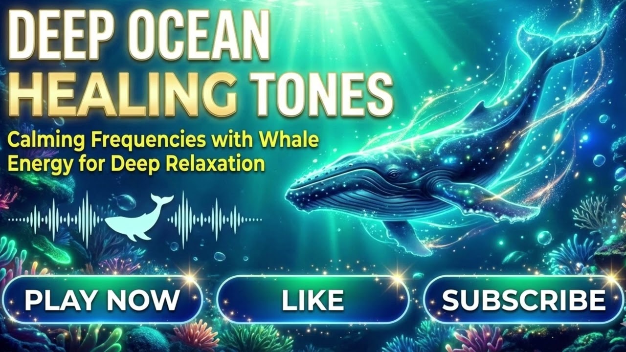Whale Ocean Frequencies 🌊 Deep Healing Sounds for Relaxation #deepoceansounds #relaxingmusic