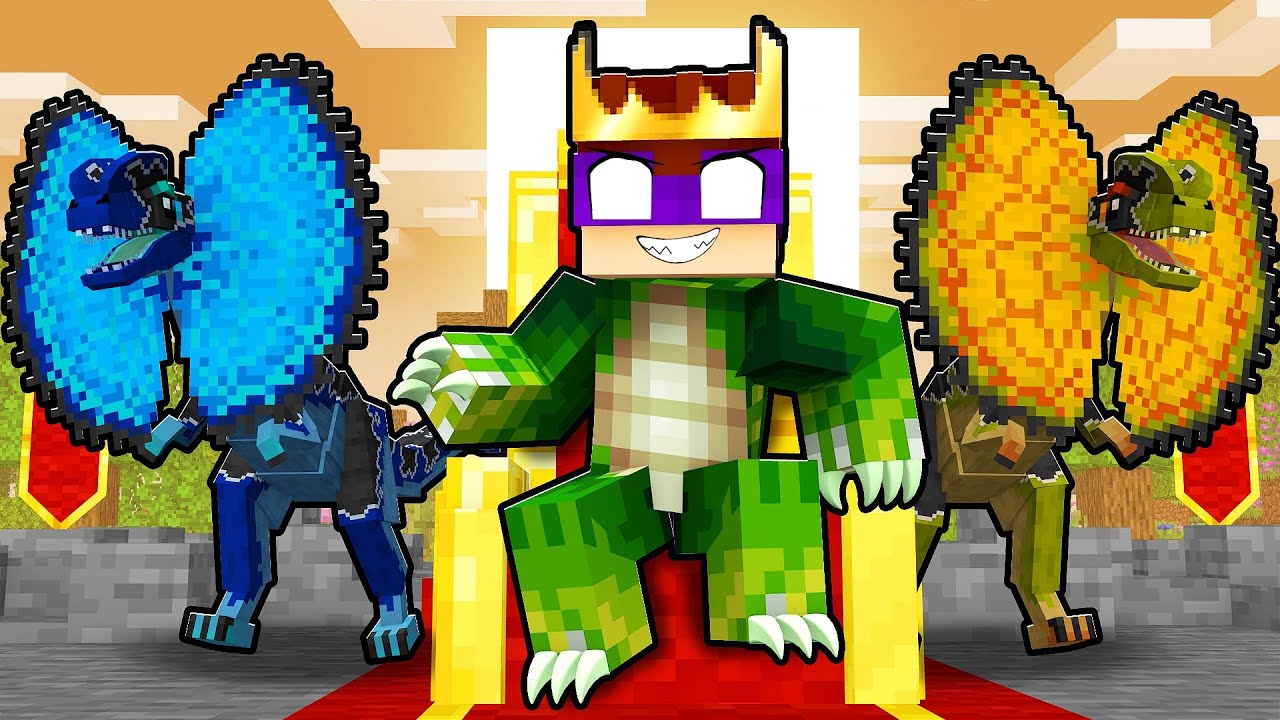 DONAT3LO VIROU o REI dos DINOSSAUROS no Minecraft!