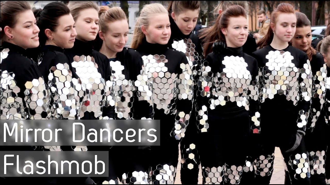 Flash Mob mirror costume dancers 2018! Brest/Belarus