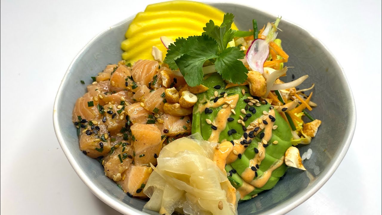 Delicious Salmon Poke Bowl