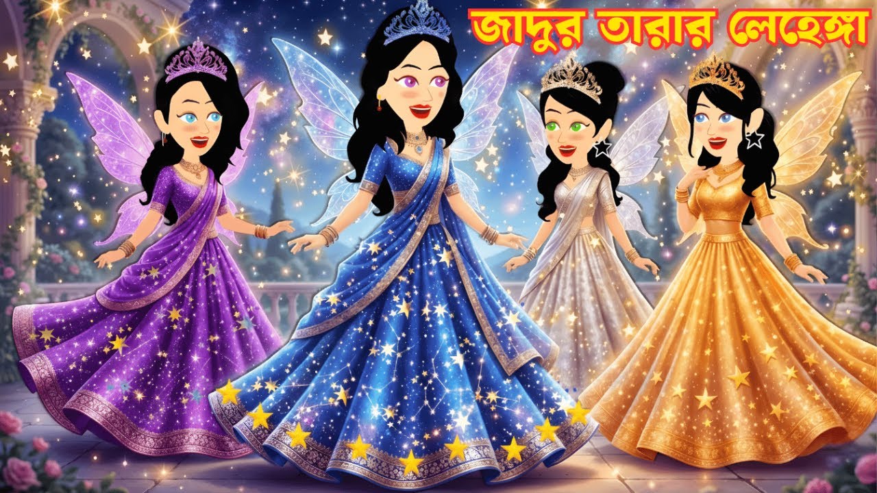 জাদুর তারার লেহেঙ্গা | Jadur Golpo | Thakurmar Jhuli | Rupkothar Golpo | Bangla Cartoon