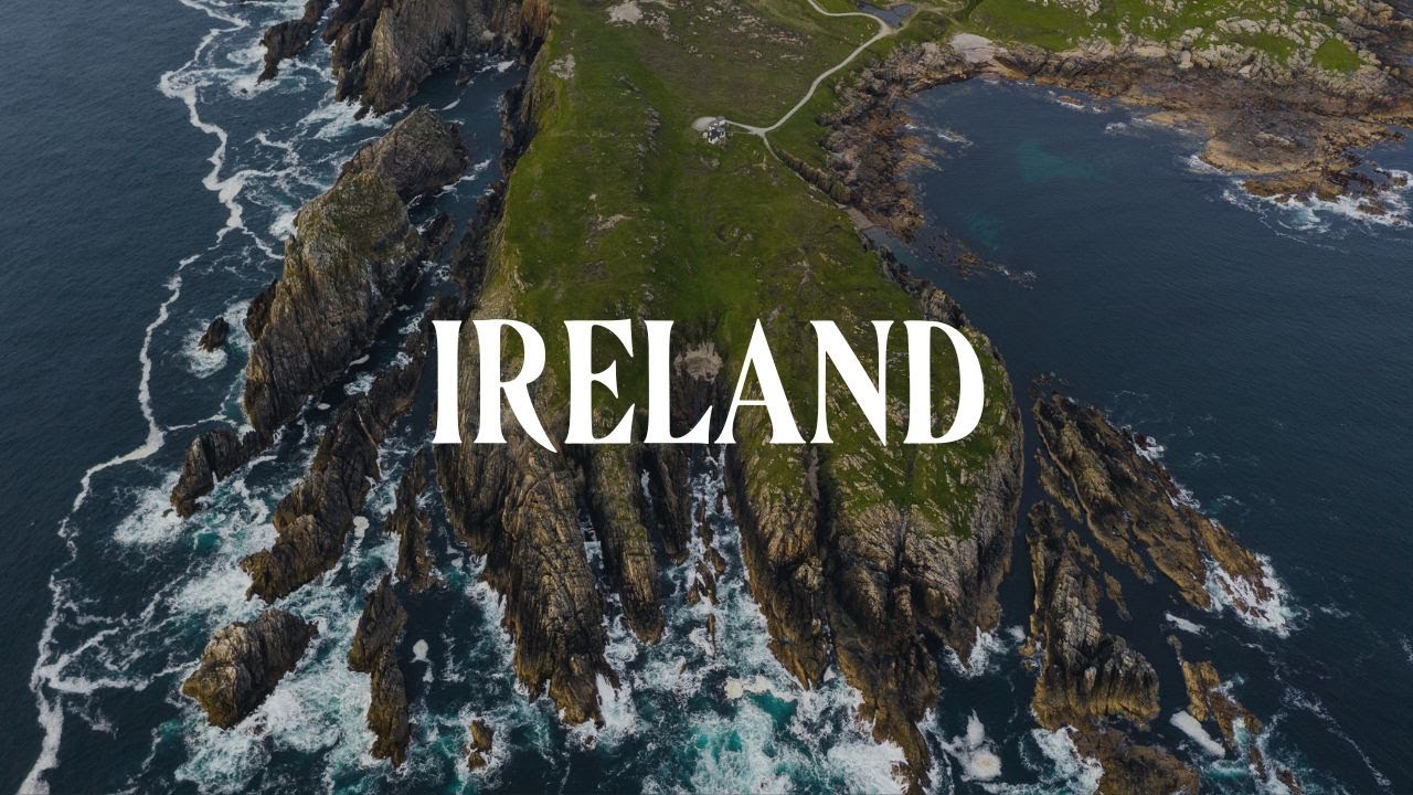 IRELAND in 4K - Cinematic Drone Footage with Relaxing Celtic Music