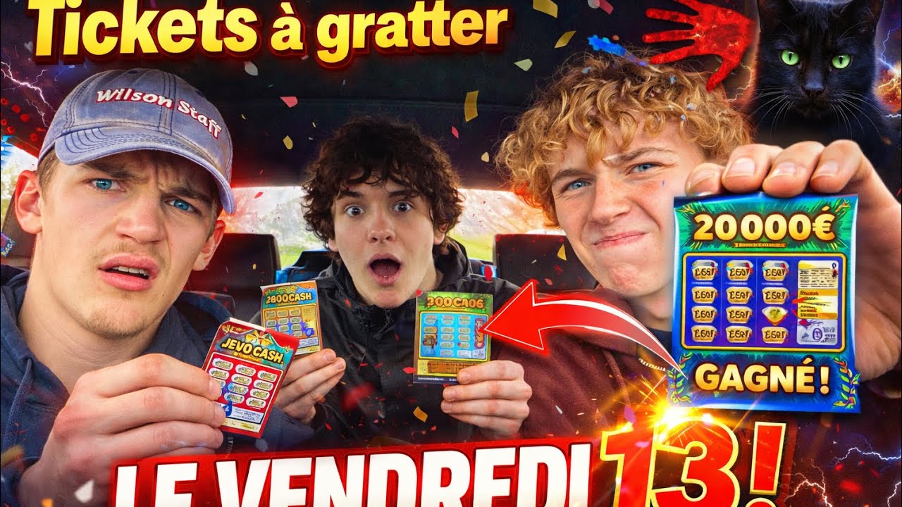 Gratter des tickets un vendredi 13 ?!?! 😨🍀❓