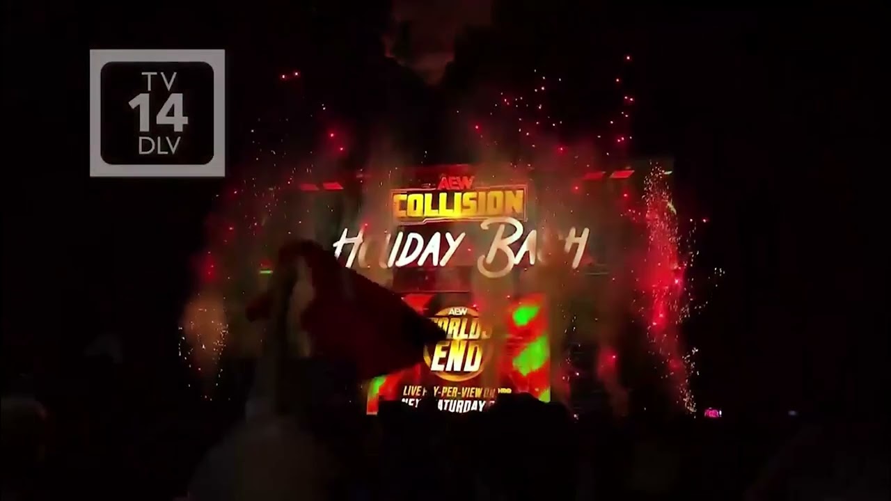 AEW COLLISION OPENING PYRO - HOLIDAY BASH - 20 DEC 2025