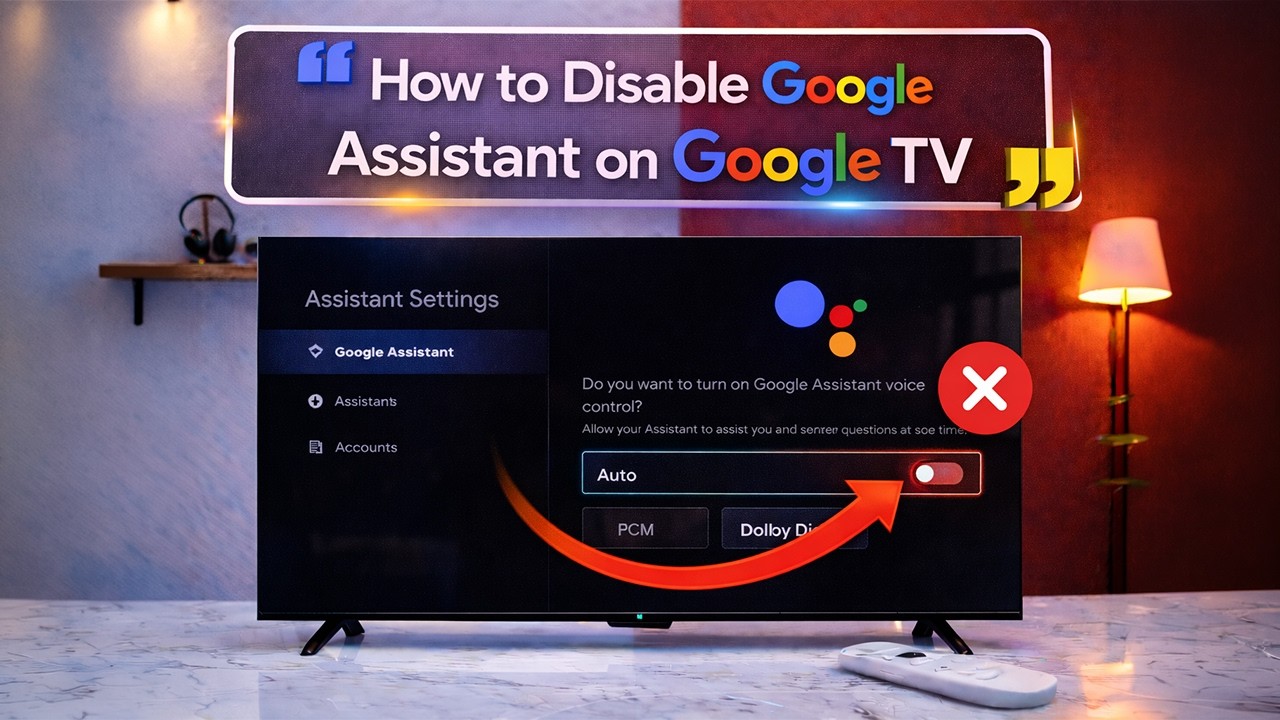 How to disable Google Assistant on Google TV | Turn OFF / ON Voice Control or Google Assistant