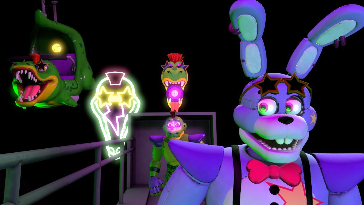 [FNAF/SFM] What happened when Glamrock Bonnie went to Monty Golf