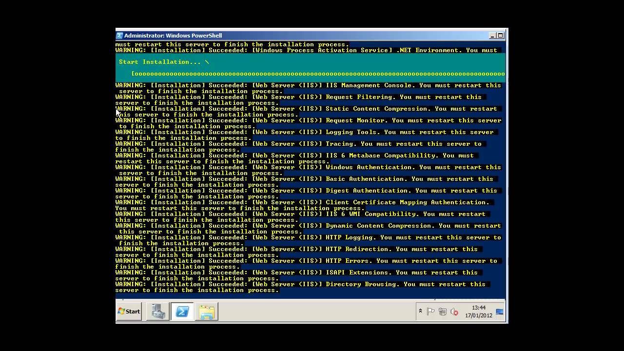 INSTALL EXCHANGE 2010 on Windows 2008 R2
