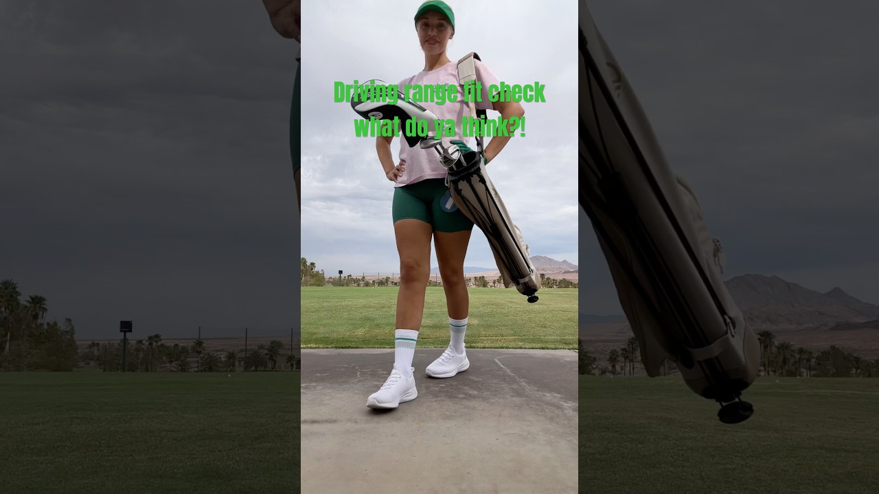 love a casual outfit for the range #cartgirl #golf #golfgirls #golfgear #golfers #barbie #golflife ￼