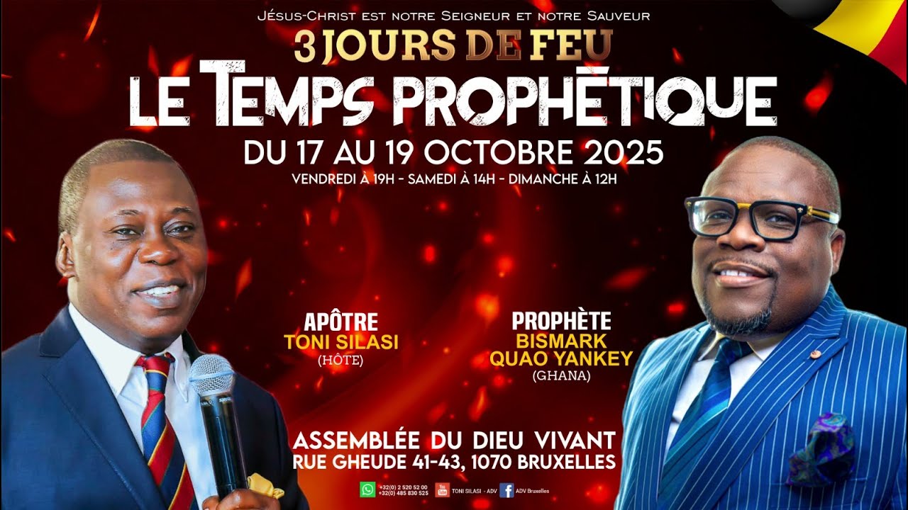 ADV LIVE - LE TEMPS PROPHETIQUE - Prophète Bismark - Apôtre Toni Silasi -   Jeudi 23.10.2025