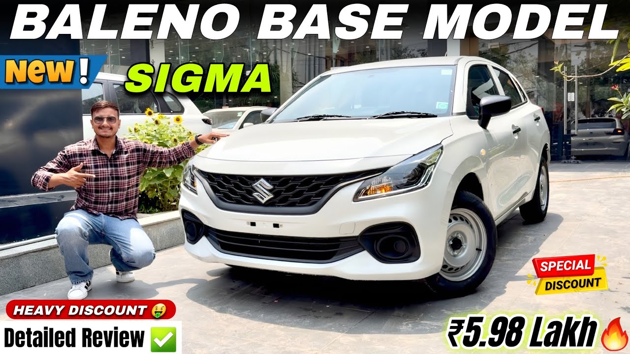 Maruti Baleno Sigma Base Model 2026 Detailed Review ✅ | Baleno Sigma New Price, Discount & Features🔥