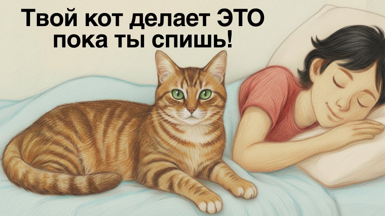 Странные вещи, которые кот творит, пока ты спишь