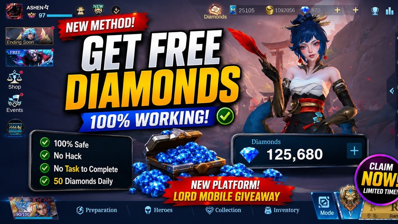 Как получить БЕСПЛАТНЫЕ алмазы в Mobile Legends 2026 💎 | Новый способ (100% рабочий) | Легальные ...