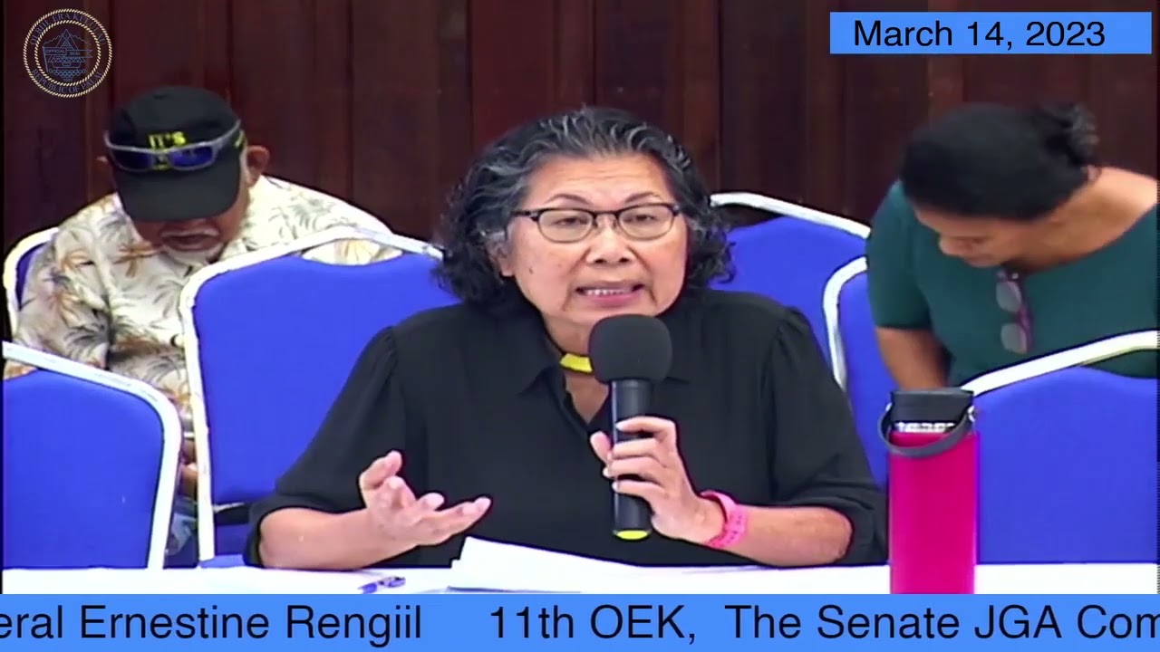 The Senate JGA Committee Oversight Hearing with AG Ernestine Rengiil