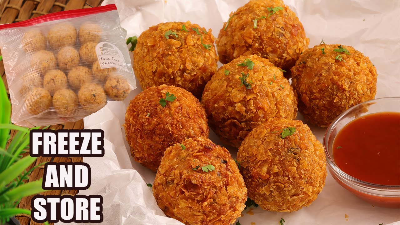 Freeze and Store PERI PERI CHICKEN CHEESE BALLS BY COOKING WITH BENAZIR