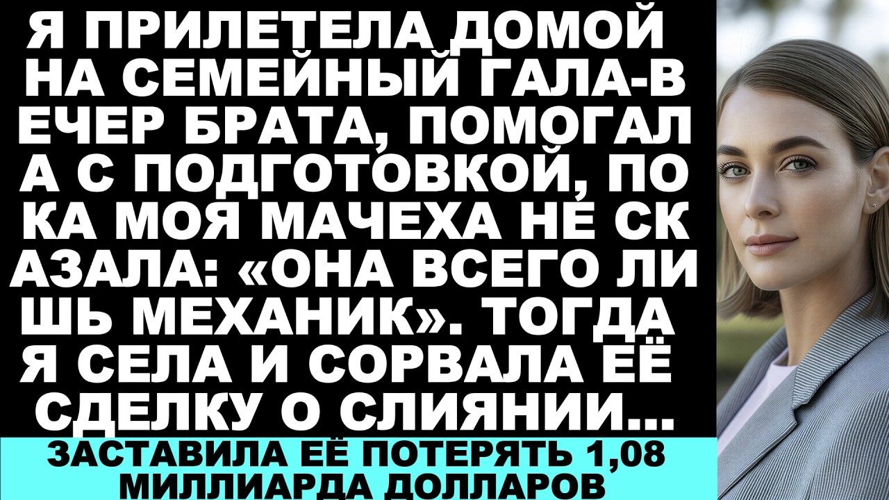Моя приёмная семья называла меня «Механиком» на семейном гала-вечере брата — и я заморозила их ...