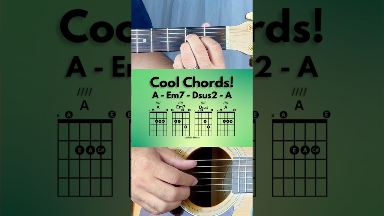Try this simple and cool sounding chord progression! Get your guitar and jam along!