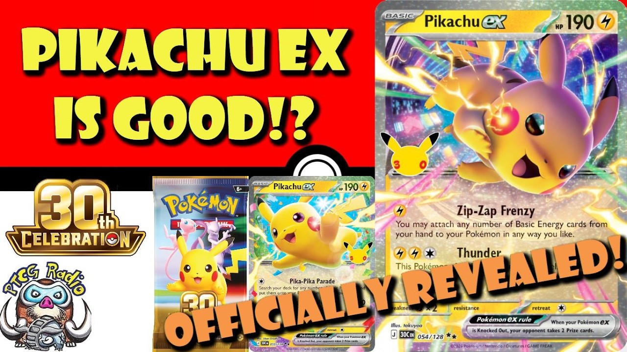 2 Pikachu ex Officially Revealled from 30th Celebration! Could be Actually GOOD! (Pokemon TCG News)