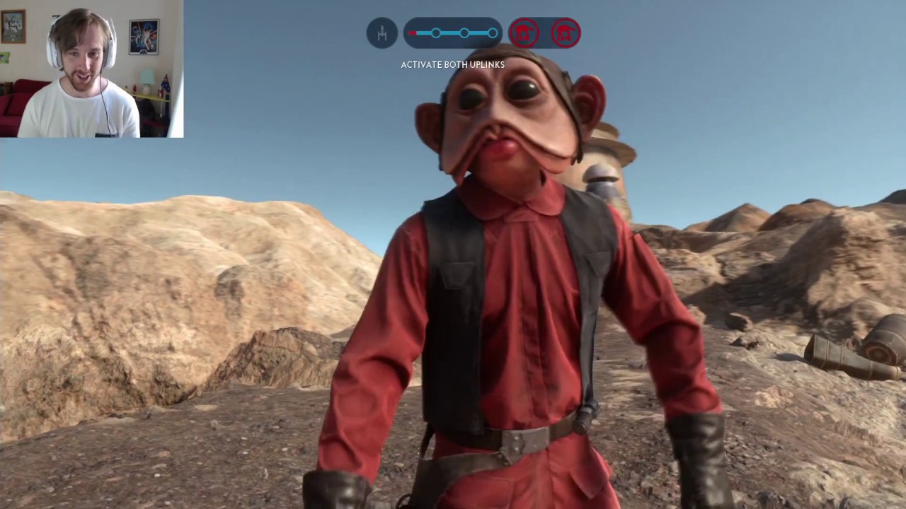 Star Wars Battlefront: 138 Nien Nunb killstreak LIVE w/ Facecam lol