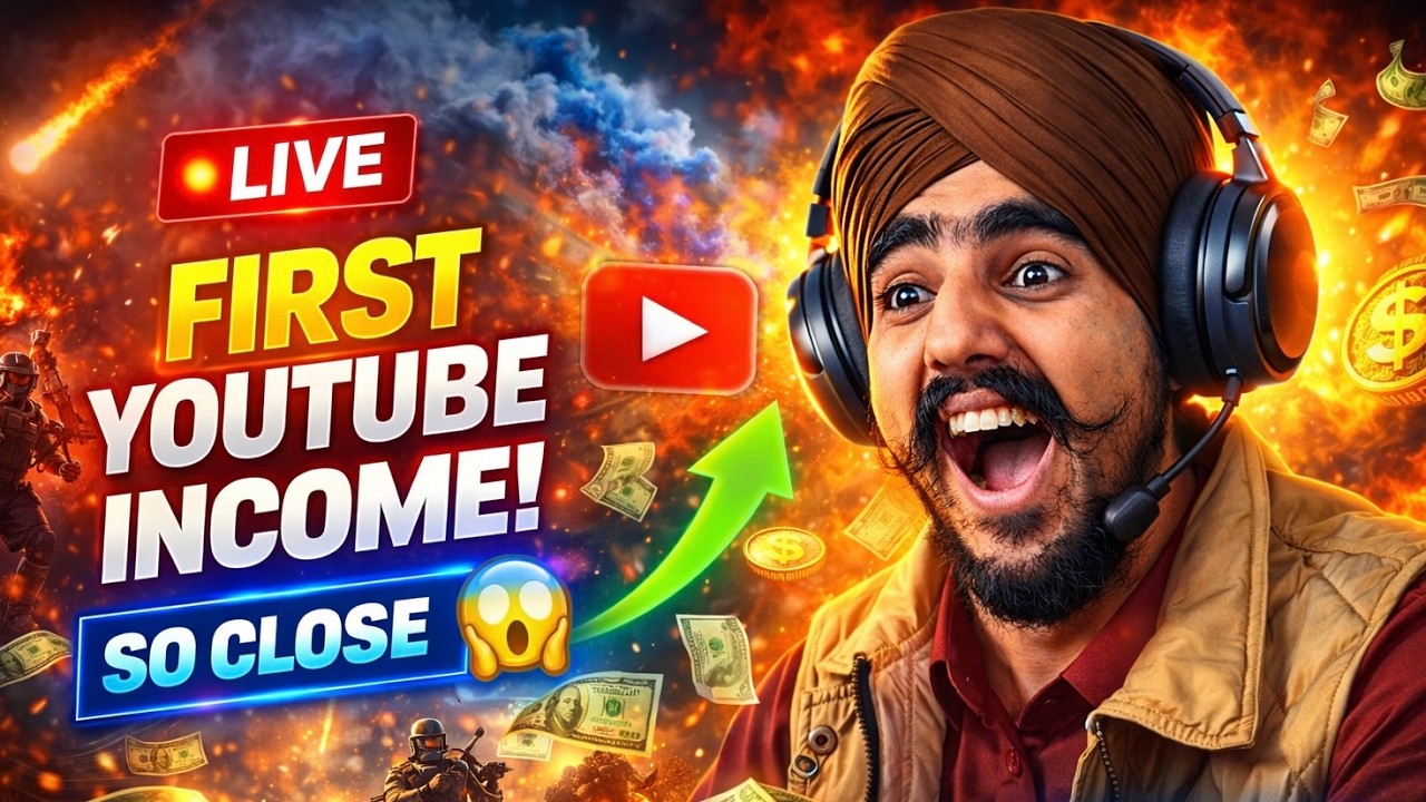🔴 LIVE: First YouTube Income Moment! 💰 Support the Stream #bgmilive