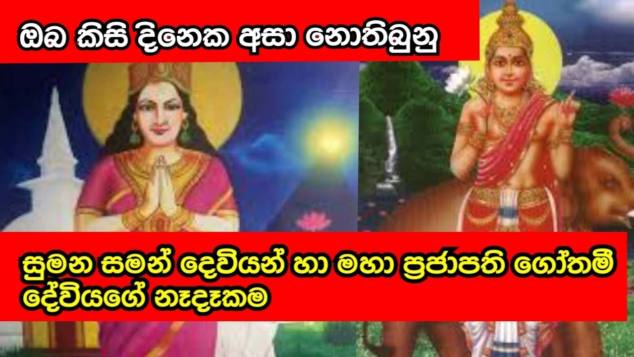 සුමන සමන් දෙවියන් හා සිදුහත් කුමරු හදාවඩාගත් මහා ප්‍රජාපති ගෝතමී දේවිය අතර ඇති හෙල නෑදෑකම