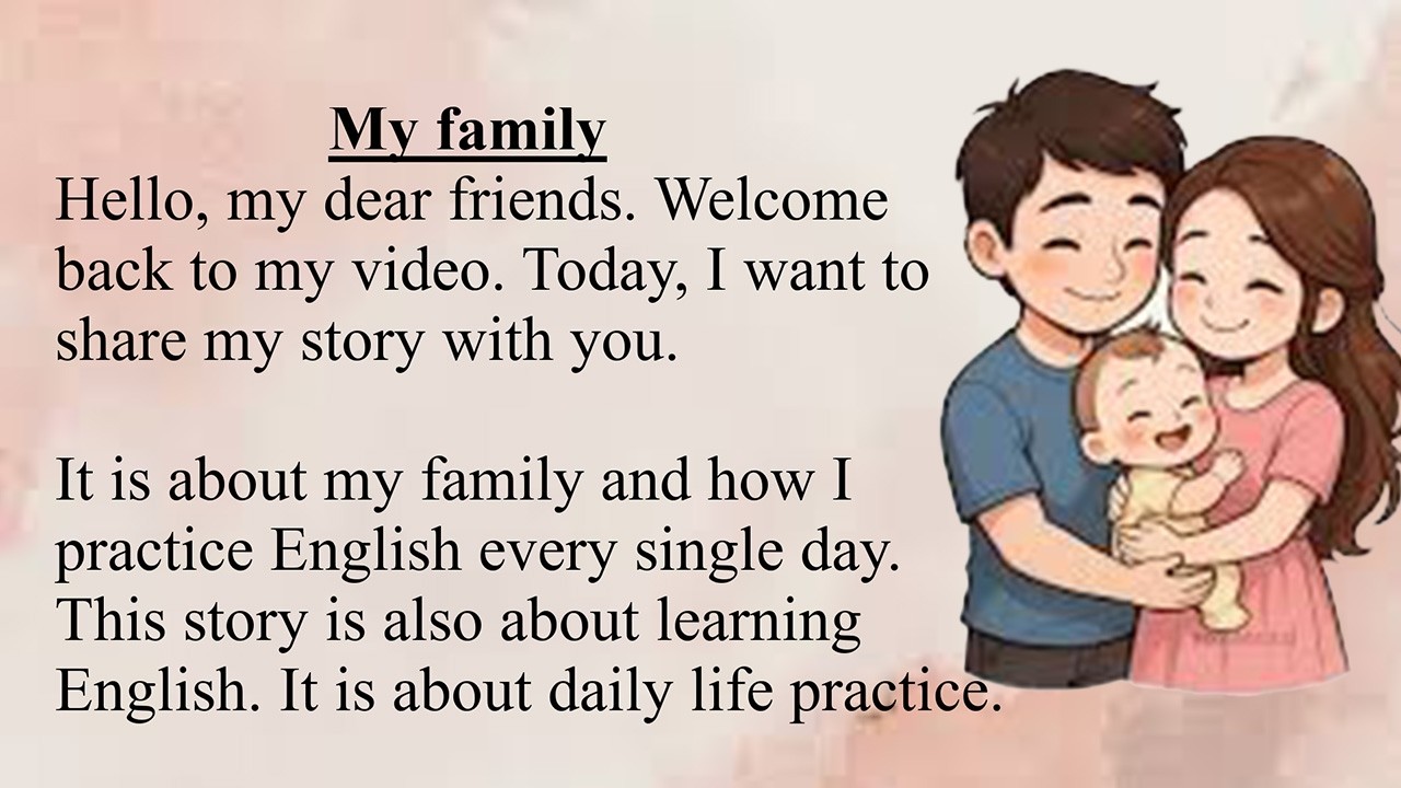My family  || Learn English Through Story || English Listening Practice