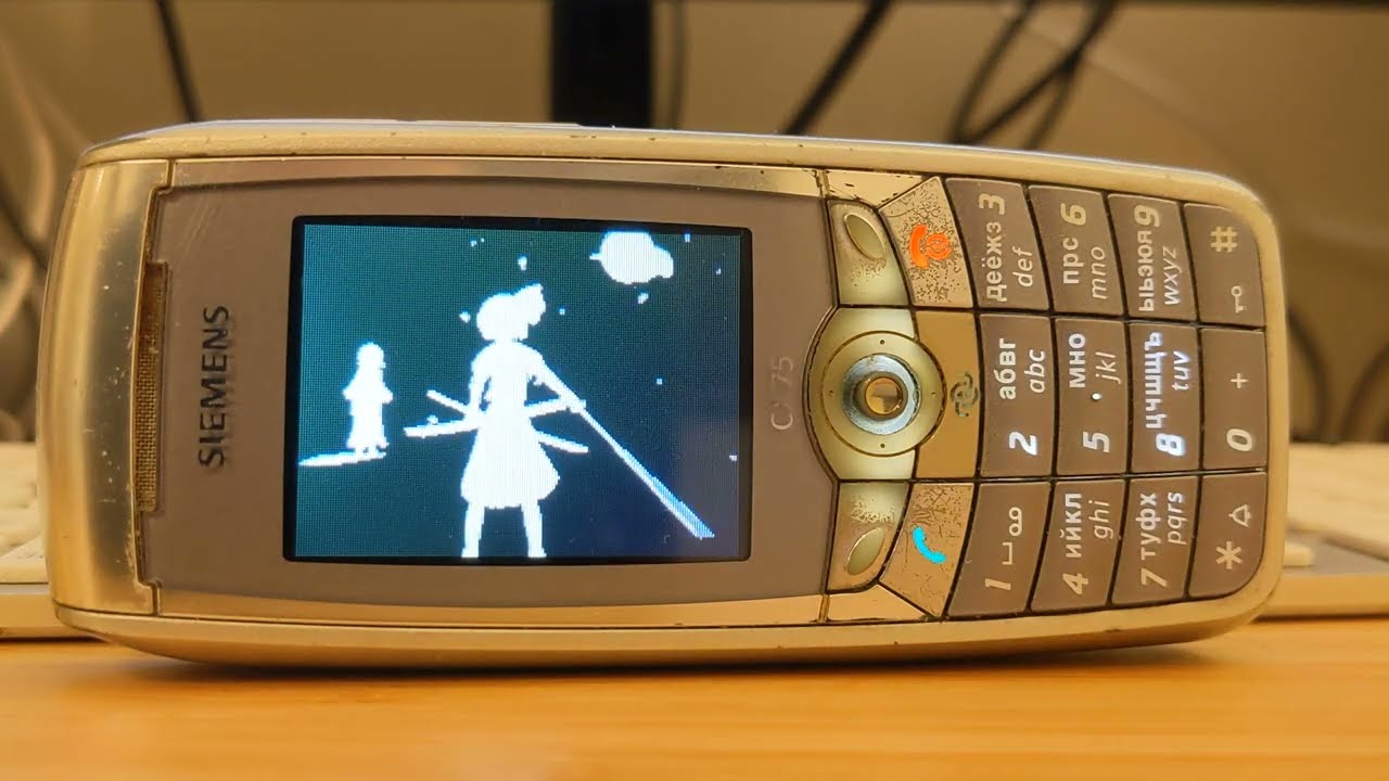 Bad Apple on a Siemens CX75 phone