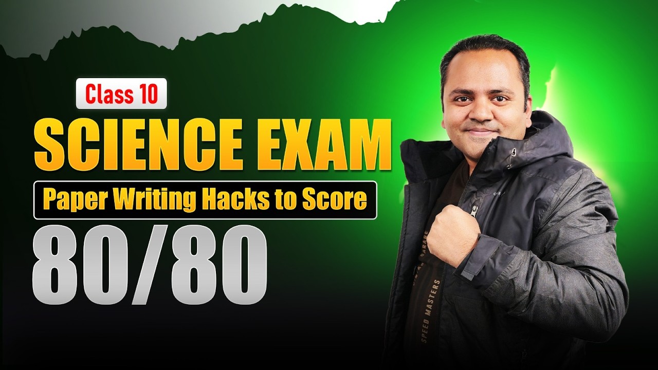 Science Exam Tomorrow?😱Paper Writing Hacks to Score 80/80!🔥CBSE Class 10 2026 by Deepankar Dey Sir