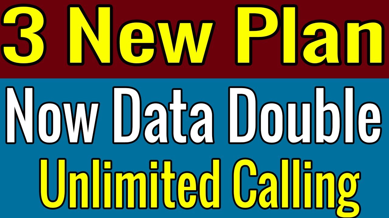 New Double Data Mobile Plan 2020 | Vodafone idea introduced three Double Data Offers plan 2020 |
