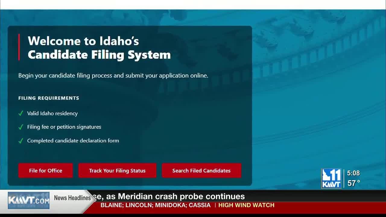 Idaho candidate filing window opens with new online option, shorter deadline