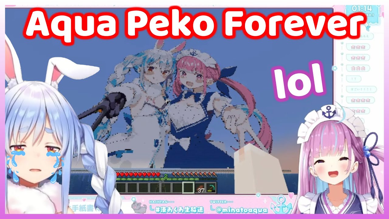 Pekora Start Crying While Showing Aqua Her Graduation Gift (Hololive)