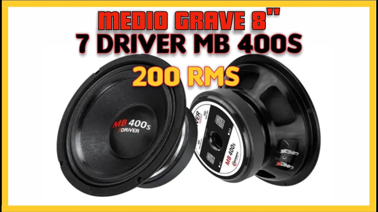 Medio grave 8 polegadas da 7 Driver 200 RMS